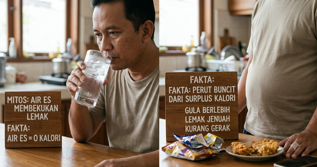 Minum Es Bikin Perut Buncit: Mitos atau Fakta?